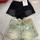 American Retro Denim Shorts Women's High Waist Slimming